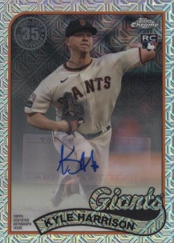 2024 Topps Series 1 Kyle Harrison AUTO Silver Pack 1989 Chrome 