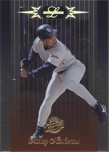 2004 Leaf Limited Rickey Henderson Game Worn Patch Pinstripe /100 