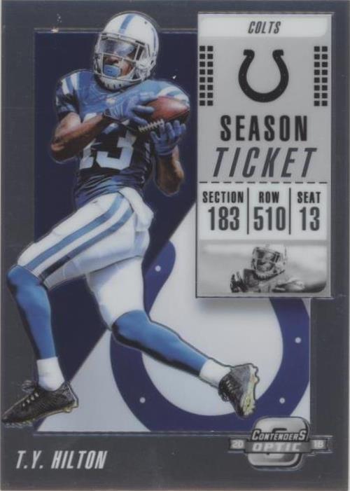 2018 Panini Contenders Optic T.Y. Hilton #54