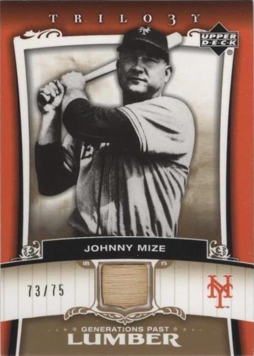 Upper Deck Trilogy 2005 - Johnny Mize #PA-JM