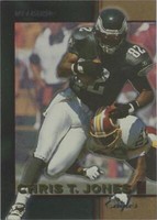 1996 Score Board NFL Lasers Chris Jones #36