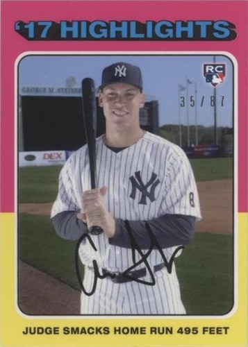 2017 Topps Transcendent - Aaron Judge #AJ-75TH