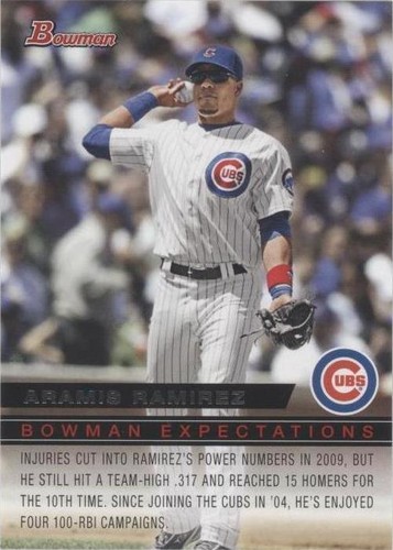 2010 Bowman - Aramis Ramirez Josh Vitters #BE18