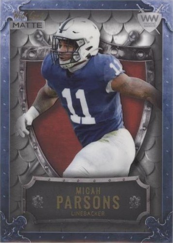 2021 Wild Card MATTE Micah Parsons #WWB-18