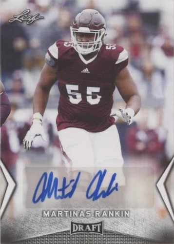 2018 Leaf Draft Martinas Rankin #BA-MR1