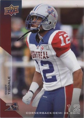 2014 Upper Deck CFL Geoff Tisdale #125