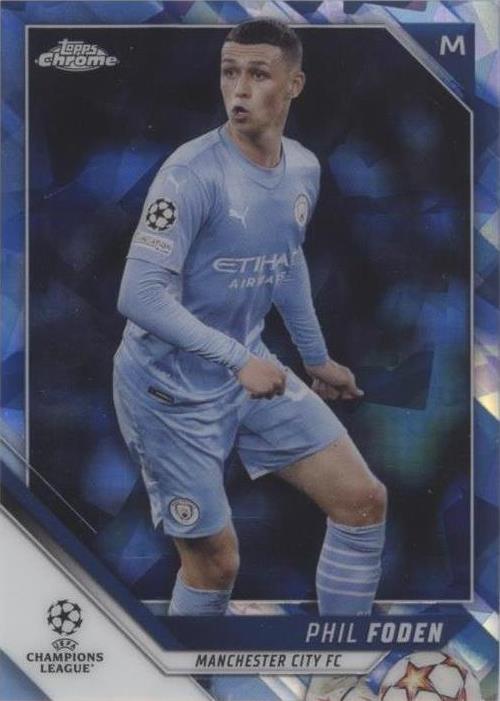 2021-22 Topps Chrome UCL Sapphire Edition Phil Foden #129