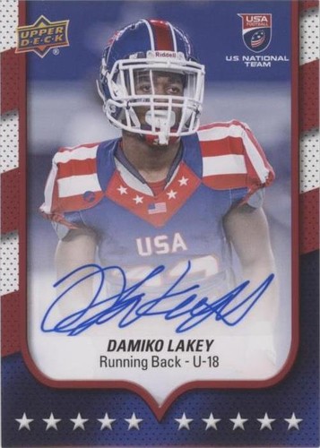 2016 Upper Deck USA Football Damiko Lakey #55
