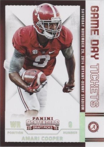 2015 Panini Contenders Draft Picks Amari Cooper #1