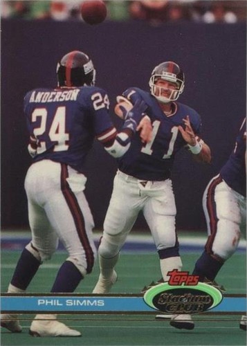 1991 Topps Stadium Club Phil Simms #140