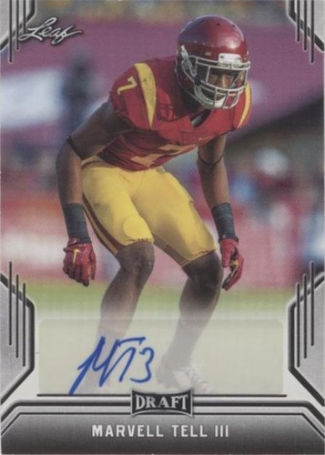 2019 Leaf Draft Marvell Tell III #BA-MT1