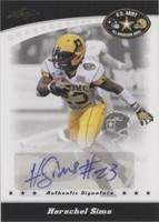 2011 Leaf U.S. Army All-American Bowl Herschel Sims #BA-HS1