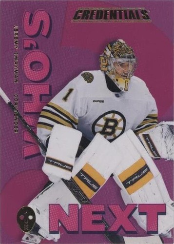 2023-24 Upper Deck Credentials - Jeremy Swayman #WN-JS