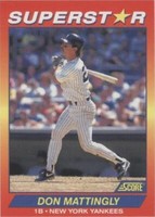 1992 Score 100 Hottest Players - Don Mattingly #23