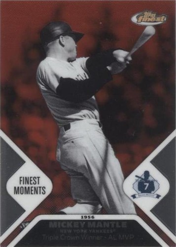 2006 Topps Finest - Mickey Mantle #MMFM2