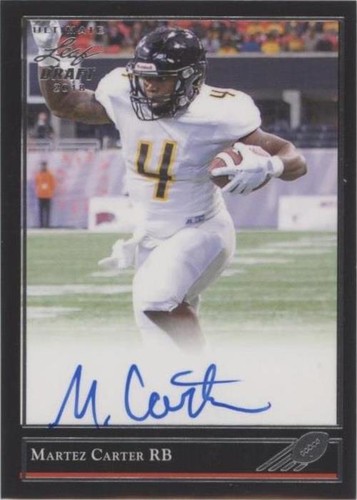 2018 Leaf Ultimate Draft Martez Carter #BG-MC1