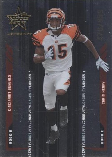 2005 Leaf Rookies & Stars Longevity Chris Henry #136