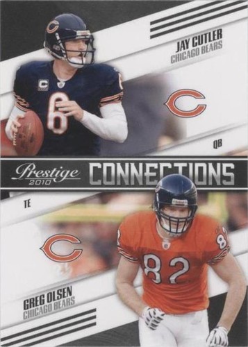 2010 Playoff Prestige Greg Olsen Jay Cutler #18