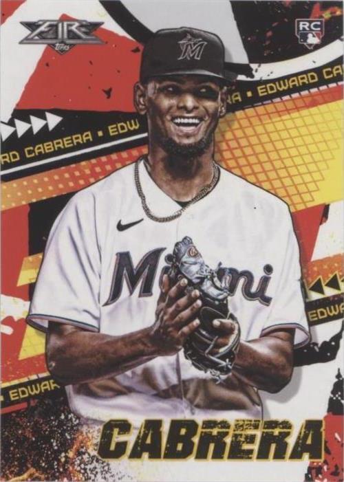 2022 Topps Fire - Edward Cabrera #44