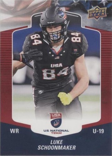 2018 Upper Deck USA Football Luke Schoonmaker #5