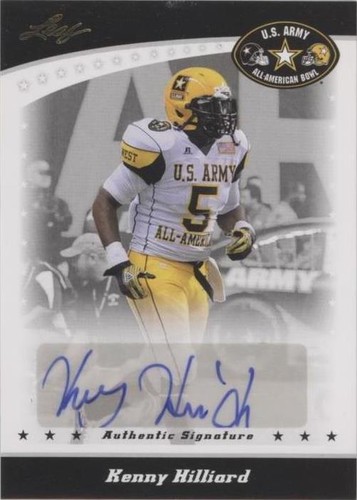 2011 Leaf U.S. Army All-American Bowl Kenny Hilliard #BA-KH1