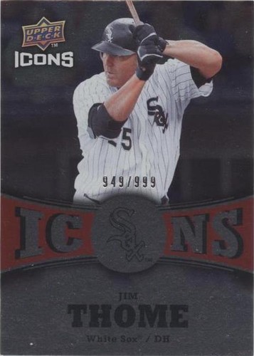 2009 Upper Deck Icons - Jim Thome #IC-JT
