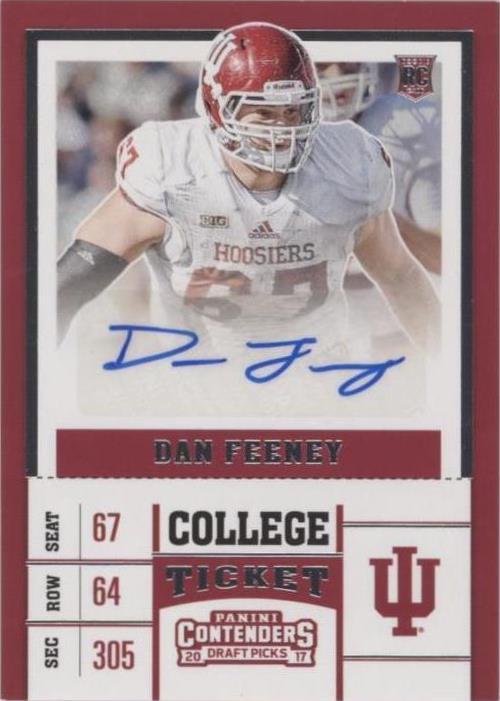 2017 Panini Contenders Draft Picks Dan Feeney #190