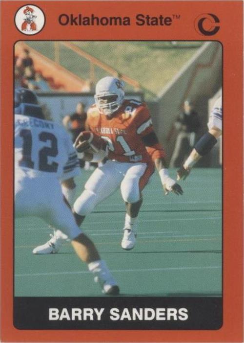 Colección Colegiata 1991 Oklahoma State University Cowboys Barry Sanders #61