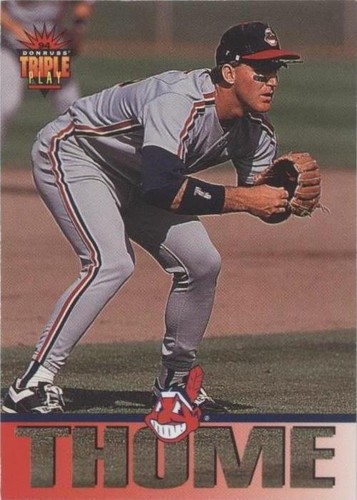 Batte de baseball en bois signée Jim Thome Rawlings 34 pouces Indiens