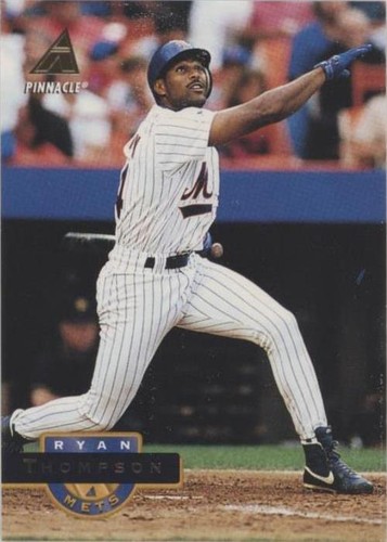 Ryan Thompson 1994 Pinnacle #400 Mets Yankees Signed