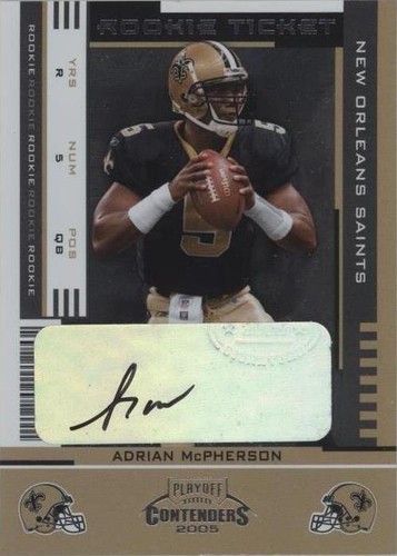 2005 Playoff Contenders Adrian McPherson #103