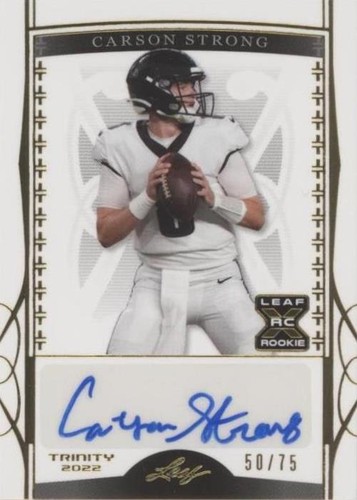 2022 Leaf Trinity Carson Strong #BA-CS1