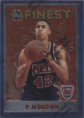 1995-96 Topps Finest - P.J. Brown #92