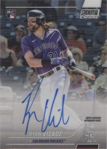 2022 Topps Stadium Club Chrome - Ryan Vilade #SCCBA-RV
