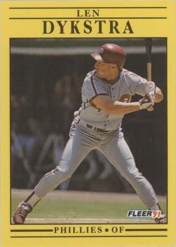 1991 Fleer - Lenny Dykstra #395