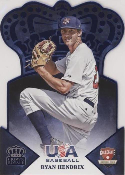 2015 Panini USA Baseball - Crown Royale Blue #9 Ryan Hendrix /25 (RC ...