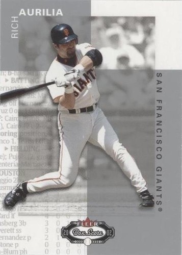 2002 Fleer Box Score - Rich Aurilia #34