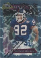 1995 Topps Finest Michael Strahan #91