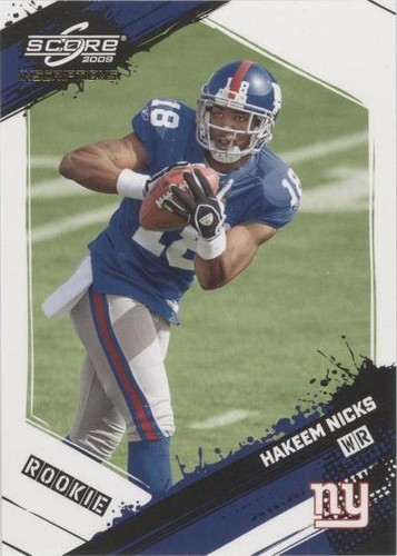 2009 Score Inscriptions Hakeem Nicks #343