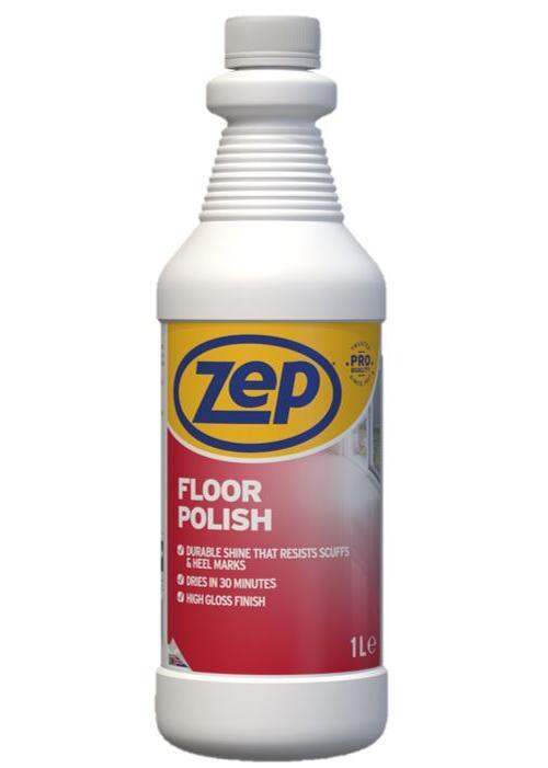 Zep Floor Polish 1L Leaves a Scuff and Heel Mark Resisting Shine Behind