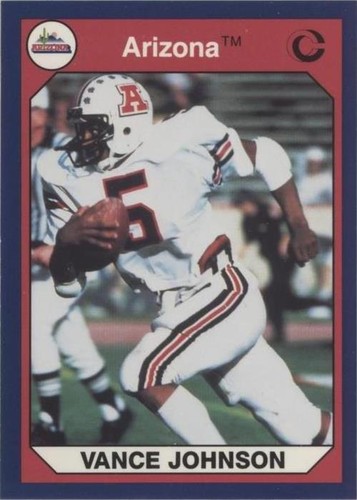 1990 Collegiate Collection University of Arizona Vance Johnson #3