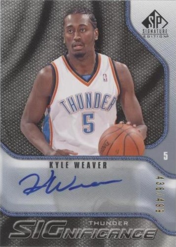 2009-10 SP Signature Edition - Kyle Weaver #S-KW