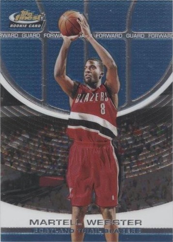 2005-06 Topps Finest - Martell Webster #119