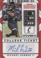 2020 Panini Contenders Draft Picks Michael Warren II #133