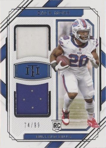 2020 Panini National Treasures Zack Moss #RDM-ZM