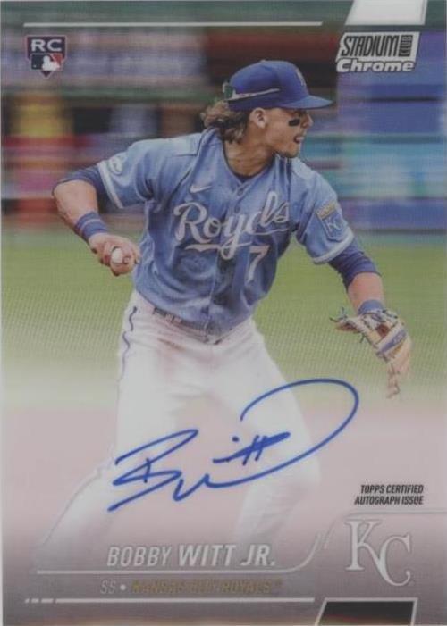 2022 Topps Stadium Club Chrome - Bobby Witt Jr. #SCCUA-BW