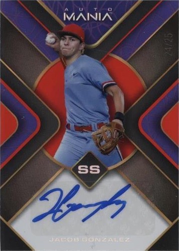 2023 Wild Card Auto Mania - Jacob Gonzalez #AM-D31
