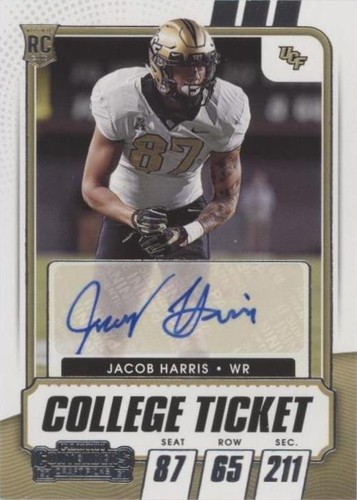 2021 Panini Contenders Draft Picks Jacob Harris #262