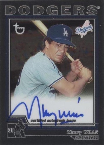 2004 Topps Retired Signature Edition - Maury Wills #TA-MW
