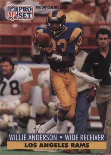 1991 Pro Set Willie "Flipper" Anderson #550